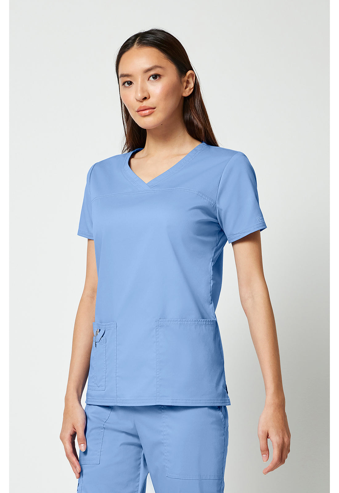 Cherokee Workwear Top met V-hals met gekruiste voorpanden en 2-way stretch WWE4727