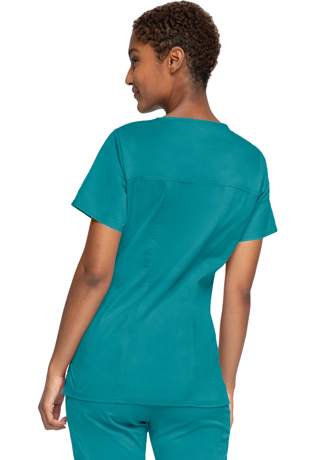Cherokee Workwear Top met V-hals met gekruiste voorpanden en 2-way stretch WWE4727