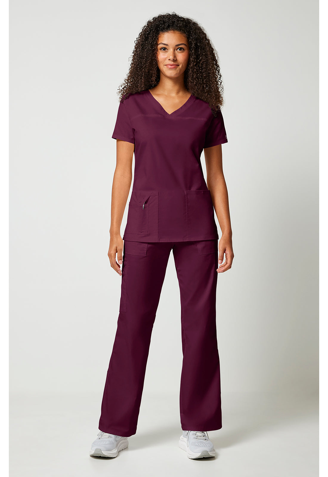 Cherokee Workwear Top met V-hals met gekruiste voorpanden en 2-way stretch WWE4727