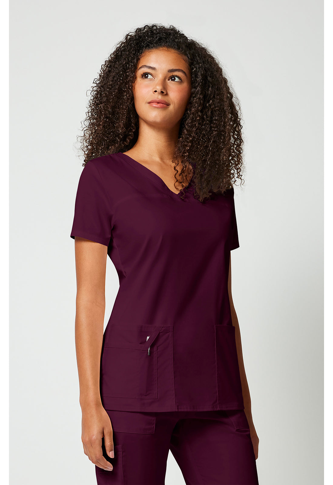 Cherokee Workwear Top met V-hals met gekruiste voorpanden en 2-way stretch WWE4727