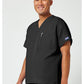 Unisex tuniek met V-hals met vleermuismouwen en borstzak WWE4777