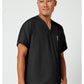 Unisex tuniek met V-hals met vleermuismouwen en borstzak WWE4777