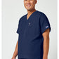 Unisex tuniek met V-hals met vleermuismouwen en borstzak WWE4777