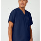 Unisex tuniek met V-hals met vleermuismouwen en borstzak WWE4777