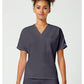 Unisex tuniek met V-hals met vleermuismouwen en borstzak WWE4777