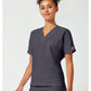 Unisex tuniek met V-hals met vleermuismouwen en borstzak WWE4777
