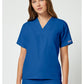 Unisex tuniek met V-hals met vleermuismouwen en borstzak WWE4777