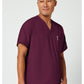 Unisex tuniek met V-hals met vleermuismouwen en borstzak WWE4777