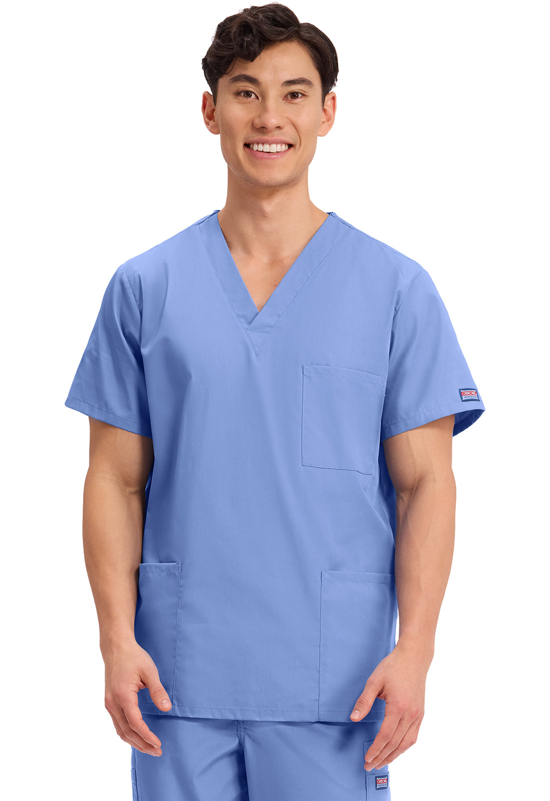 Cherokee Workwear Unisex V-hals top met traditionele pasvorm en borstzak WWE4876