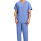 Cherokee Workwear Unisex V-hals top met traditionele pasvorm en borstzak WWE4876
