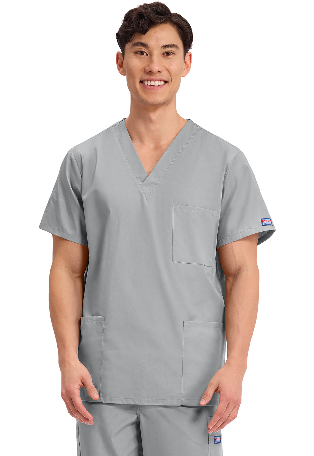 Cherokee Workwear Unisex V-hals top met traditionele pasvorm en borstzak WWE4876