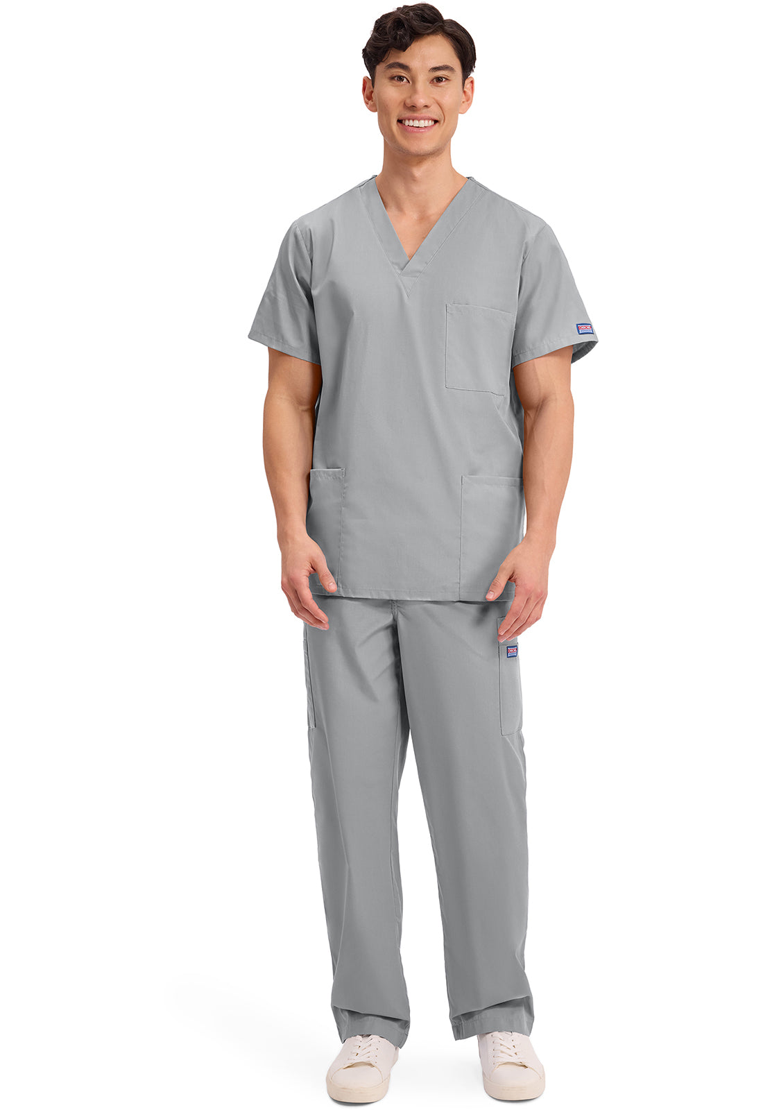 Cherokee Workwear Unisex V-hals top met traditionele pasvorm en borstzak WWE4876