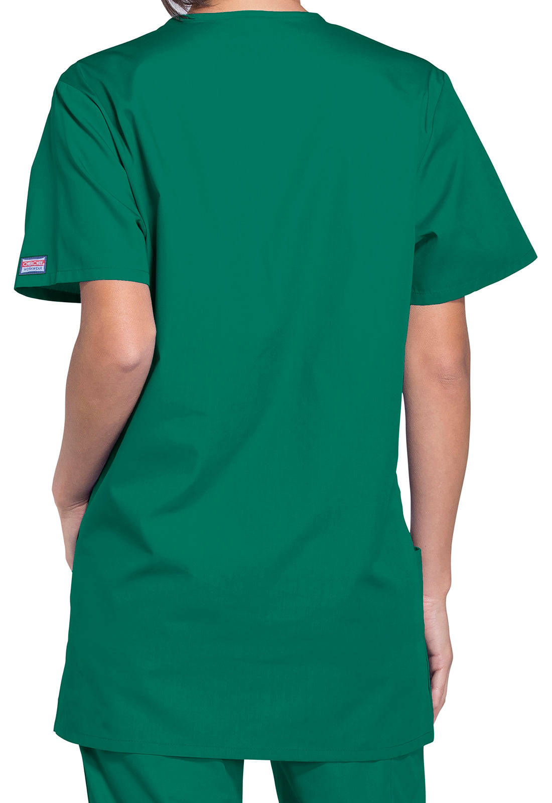 Cherokee Workwear Unisex V-hals top met traditionele pasvorm en borstzak WWE4876