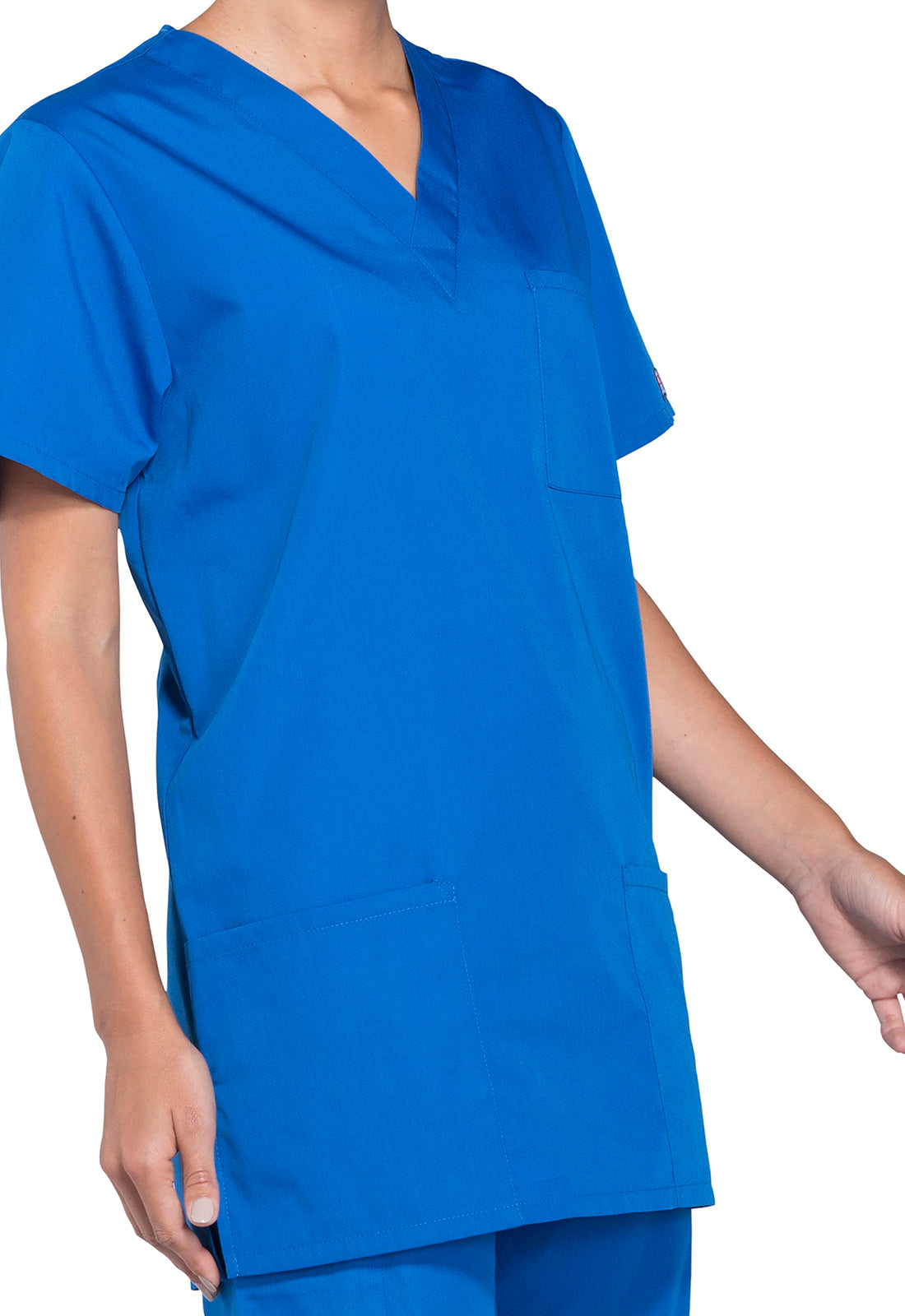 Cherokee Workwear Unisex V-hals top met traditionele pasvorm en borstzak WWE4876