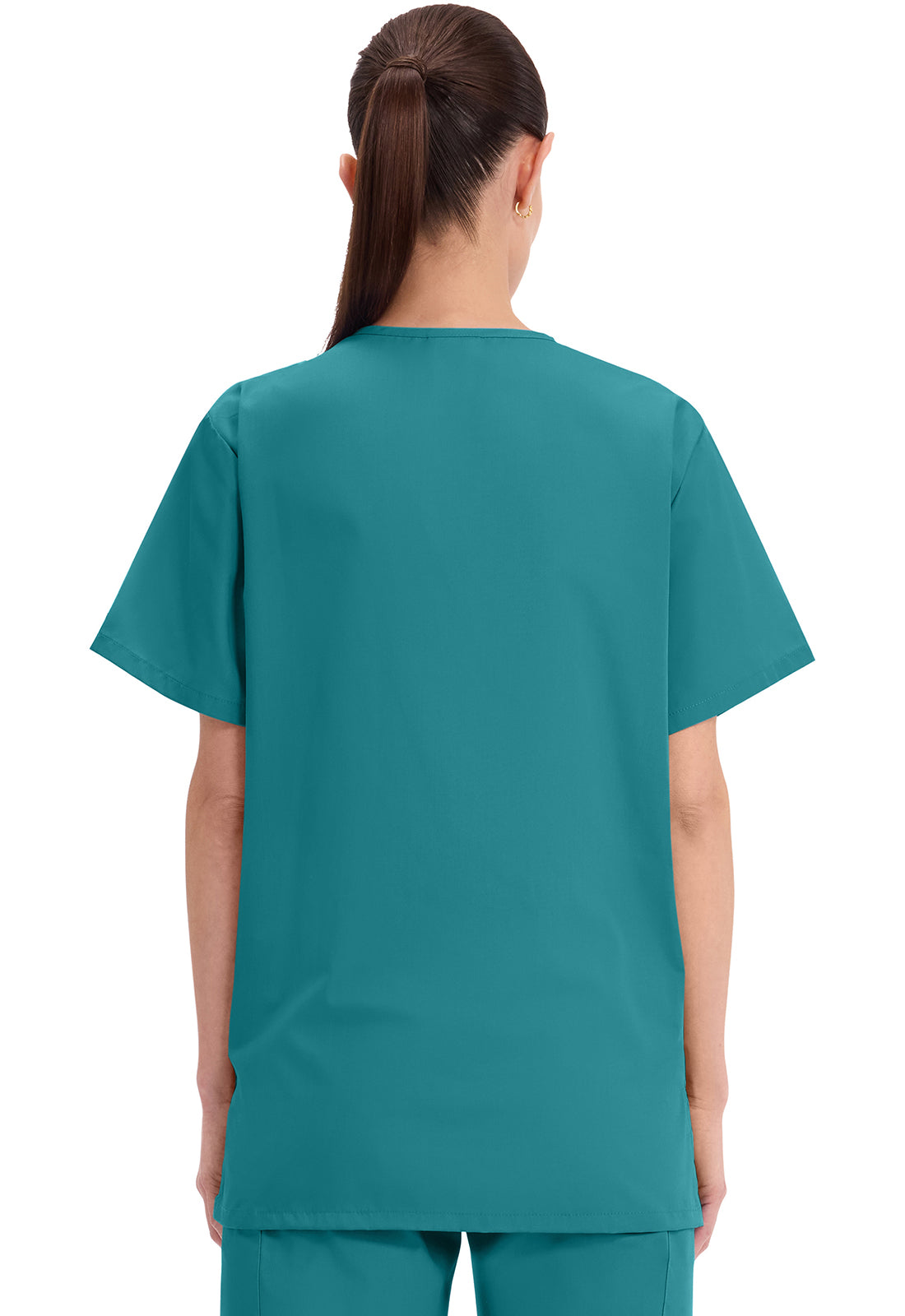 Cherokee Workwear Unisex V-hals top met traditionele pasvorm en borstzak WWE4876