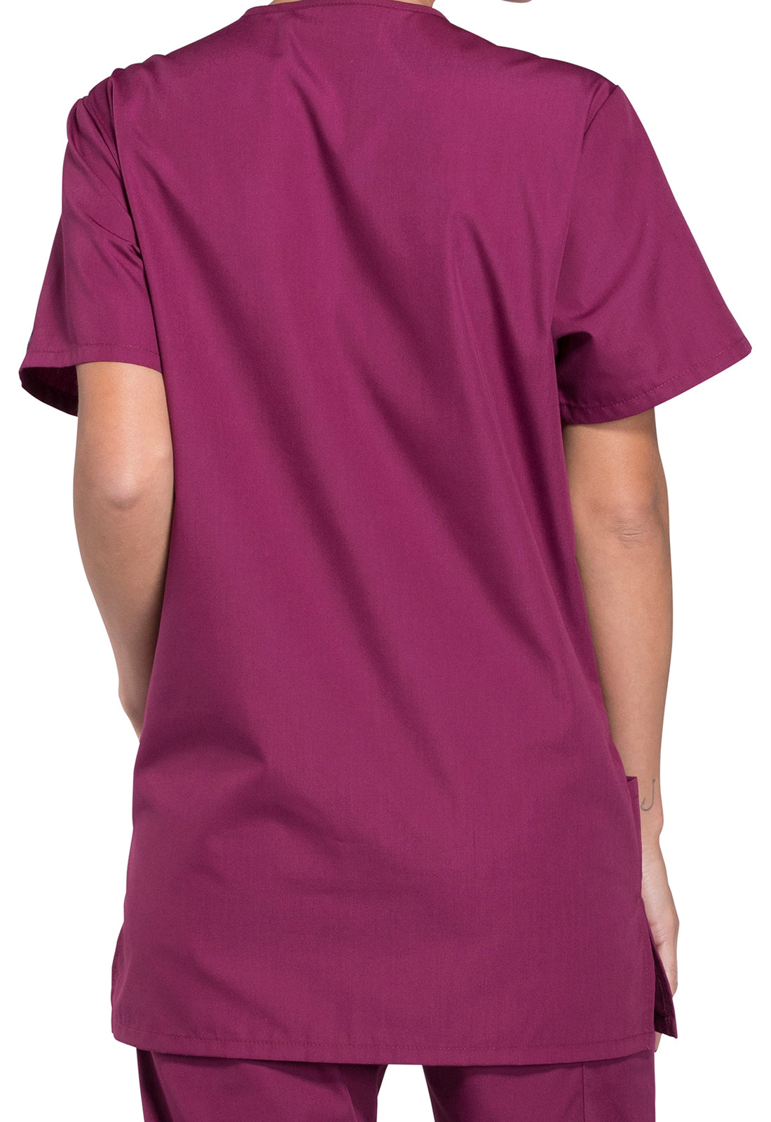 Cherokee Workwear Unisex V-hals top met traditionele pasvorm en borstzak WWE4876