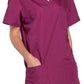 Cherokee Workwear Unisex V-hals top met traditionele pasvorm en borstzak WWE4876
