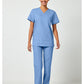 Unisex top en broek set met V-hals en trekkoordbroek WWE530C