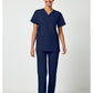 Unisex top en broek set met V-hals en trekkoordbroek WWE530C
