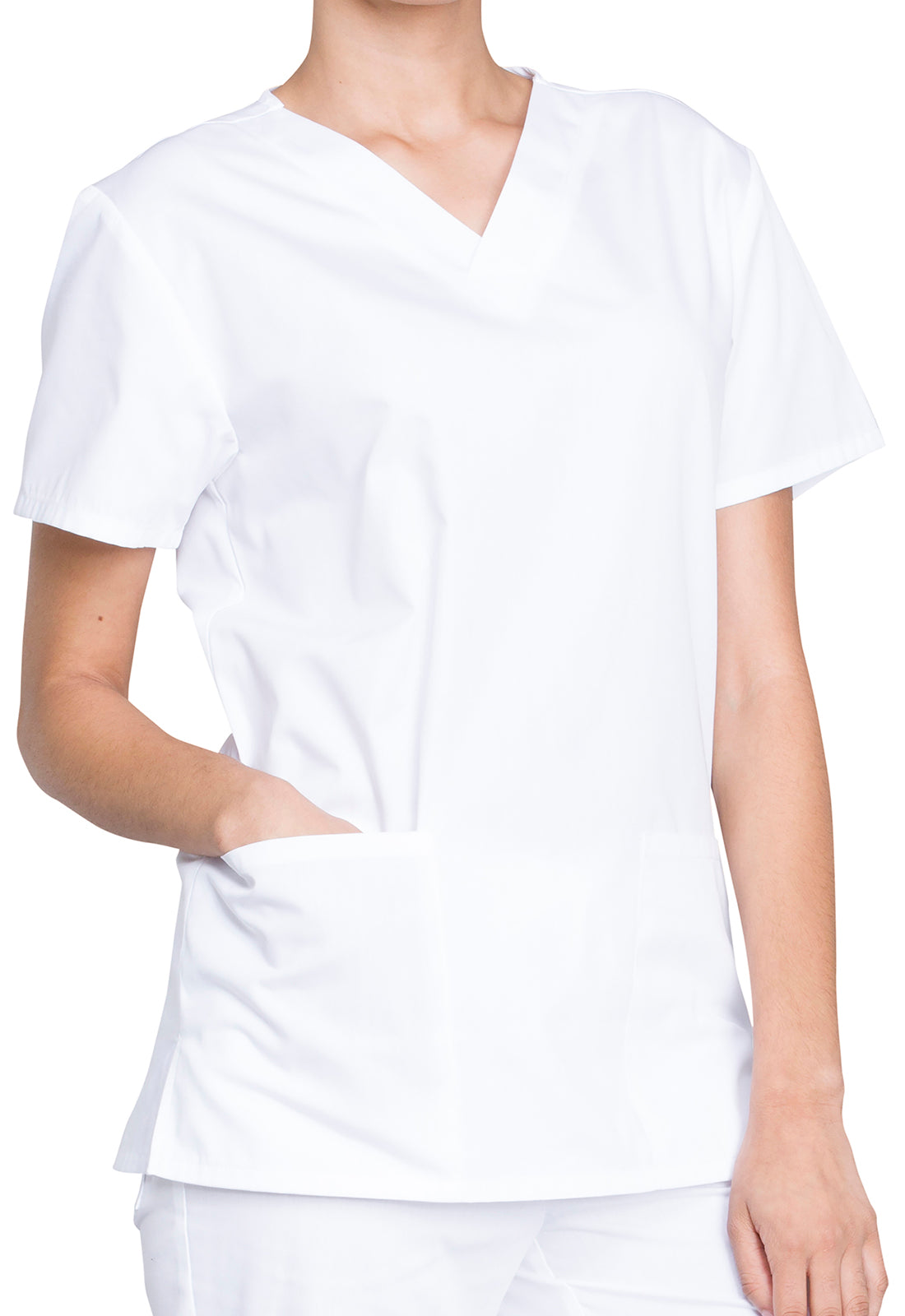 Unisex top en broek set met V-hals en trekkoordbroek WWE530C