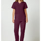 Unisex top en broek set met V-hals en trekkoordbroek WWE530C