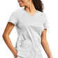 Top met V-hals met mesh details en 2-way stretch WWE601
