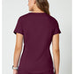 Top met V-hals met mesh details en 2-way stretch WWE601