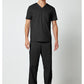 Heren T-shirt met V-hals met mesh details en veiligheidsritszak WWE603