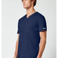 Heren T-shirt met V-hals met mesh details en veiligheidsritszak WWE603