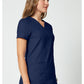 Cherokee Workwear Nep-wikkeltop dames met overslaglook en prinsessennaden WWE610