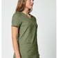 Cherokee Workwear Nep-wikkeltop dames met overslaglook en prinsessennaden WWE610