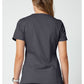 Cherokee Workwear Nep-wikkeltop dames met overslaglook en prinsessennaden WWE610
