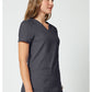 Cherokee Workwear Nep-wikkeltop dames met overslaglook en prinsessennaden WWE610
