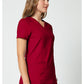 Cherokee Workwear Nep-wikkeltop dames met overslaglook en prinsessennaden WWE610