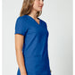 Cherokee Workwear Nep-wikkeltop dames met overslaglook en prinsessennaden WWE610