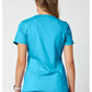 Cherokee Workwear Nep-wikkeltop dames met overslaglook en prinsessennaden WWE610