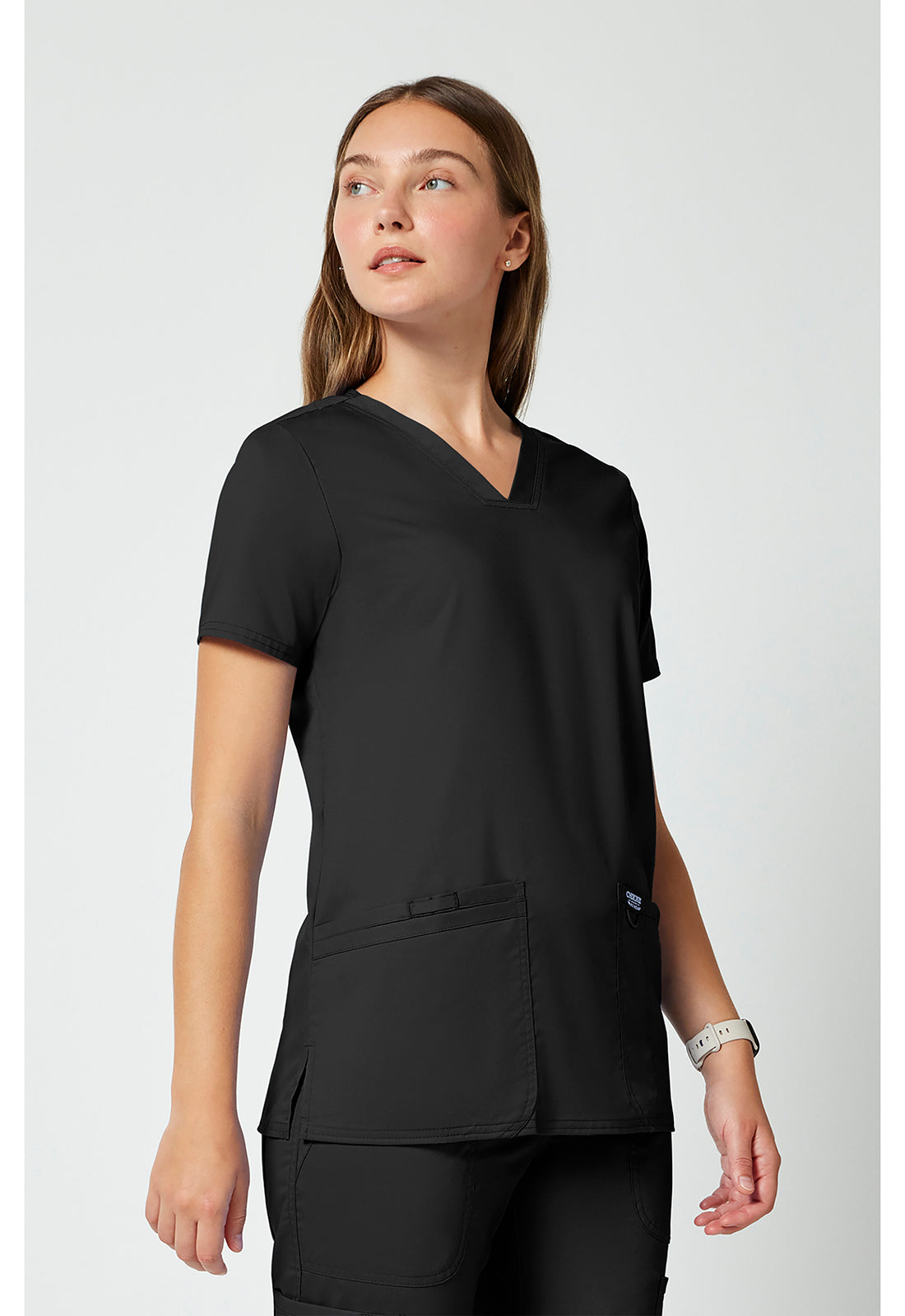 Cherokee Workwear Top met V-hals met prinsessennaden, instrumentlus en 2-way stretch WWE620