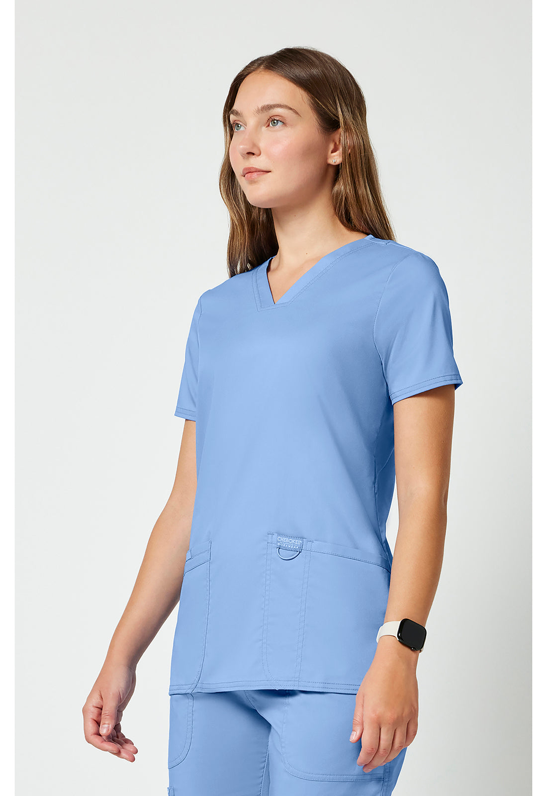 Cherokee Workwear Top met V-hals met prinsessennaden, instrumentlus en 2-way stretch WWE620
