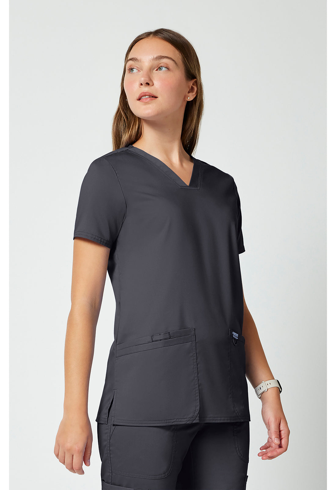 Cherokee Workwear Top met V-hals met prinsessennaden, instrumentlus en 2-way stretch WWE620