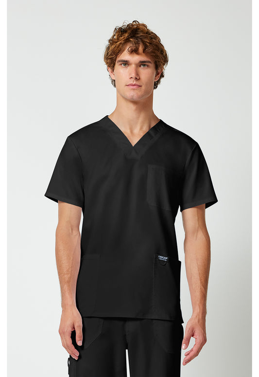Heren T-shirt met V-hals met moderne pasvorm en ID-lus WWE670