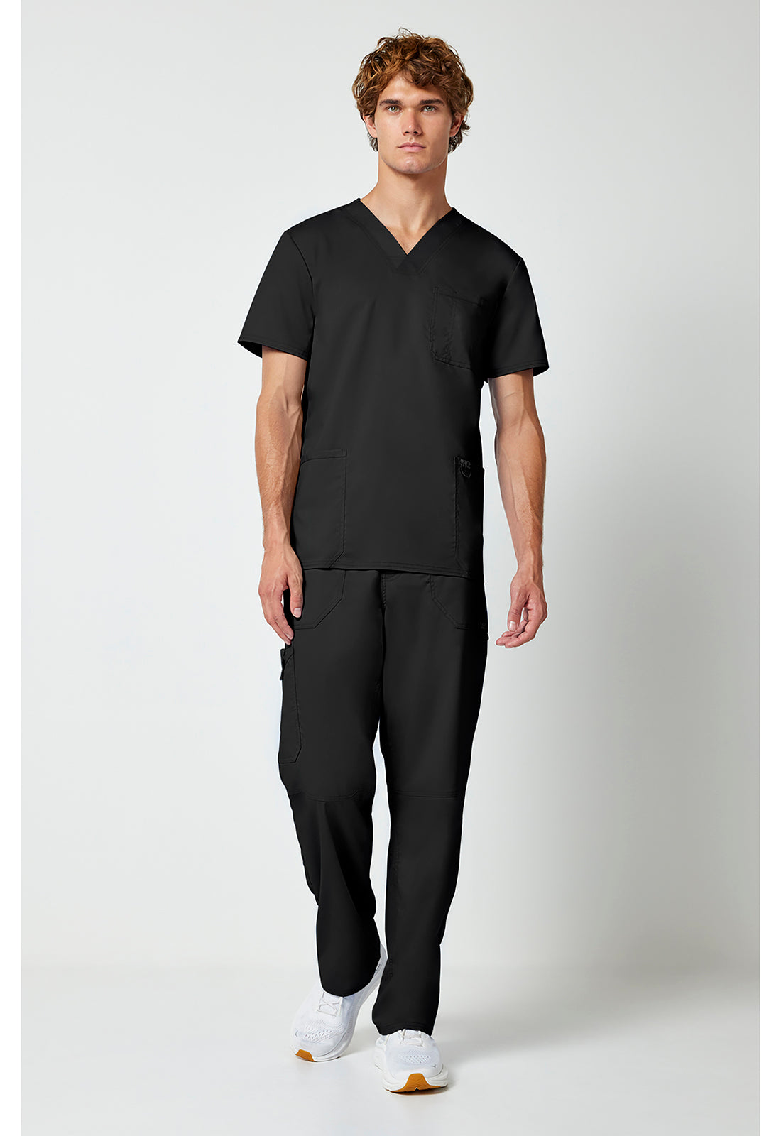 Cherokee Workwear Heren T-shirt met V-hals met moderne pasvorm en ID-lus WWE670