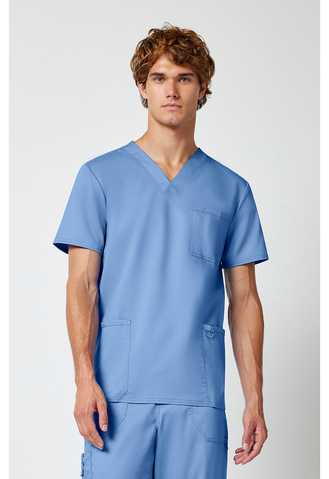 Cherokee Workwear Heren T-shirt met V-hals met moderne pasvorm en ID-lus WWE670
