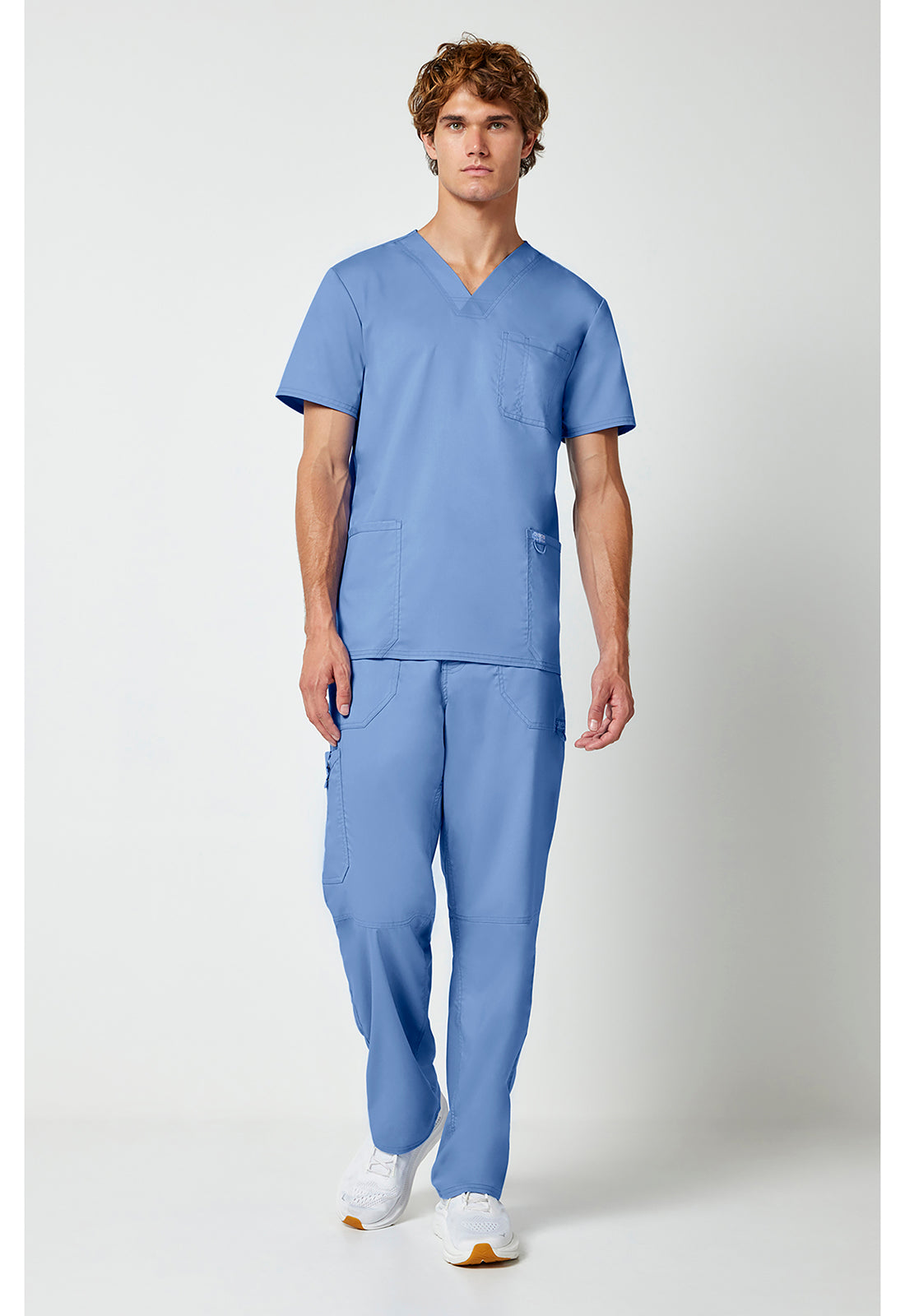 Cherokee Workwear Heren T-shirt met V-hals met moderne pasvorm en ID-lus WWE670