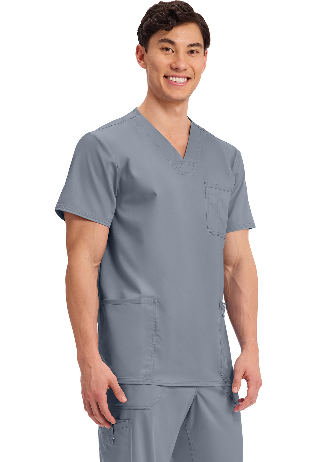 Cherokee Workwear Heren T-shirt met V-hals met moderne pasvorm en ID-lus WWE670