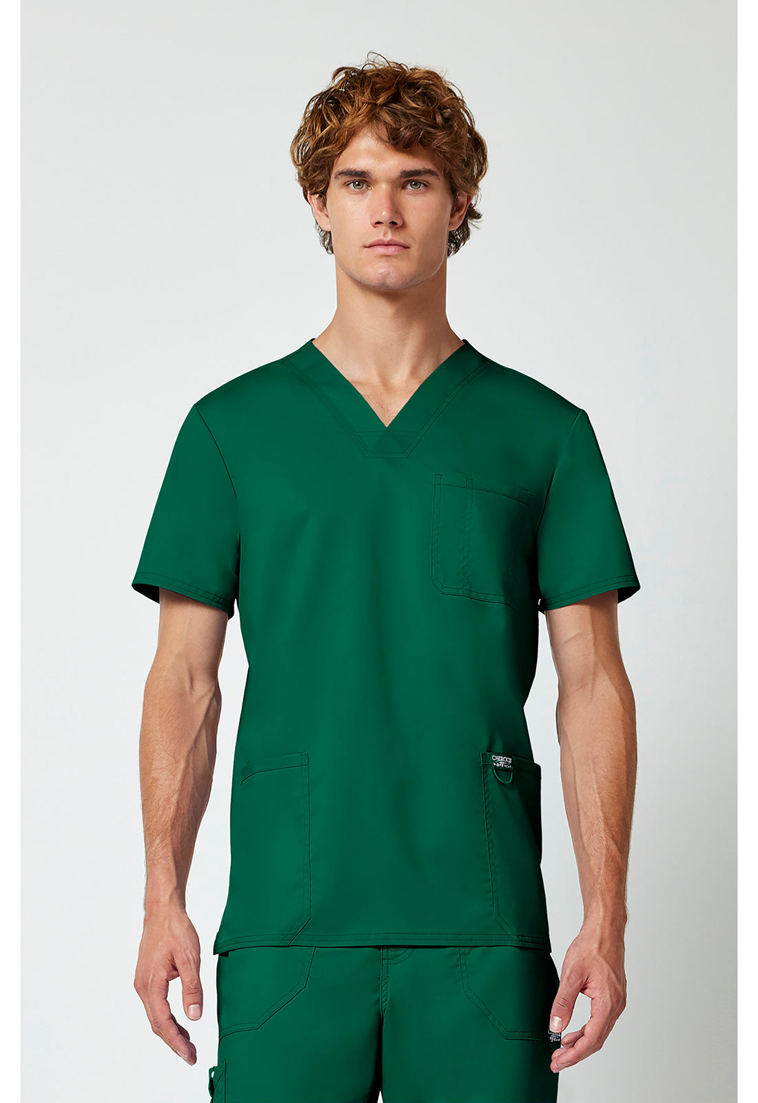 Cherokee Workwear Heren T-shirt met V-hals met moderne pasvorm en ID-lus WWE670