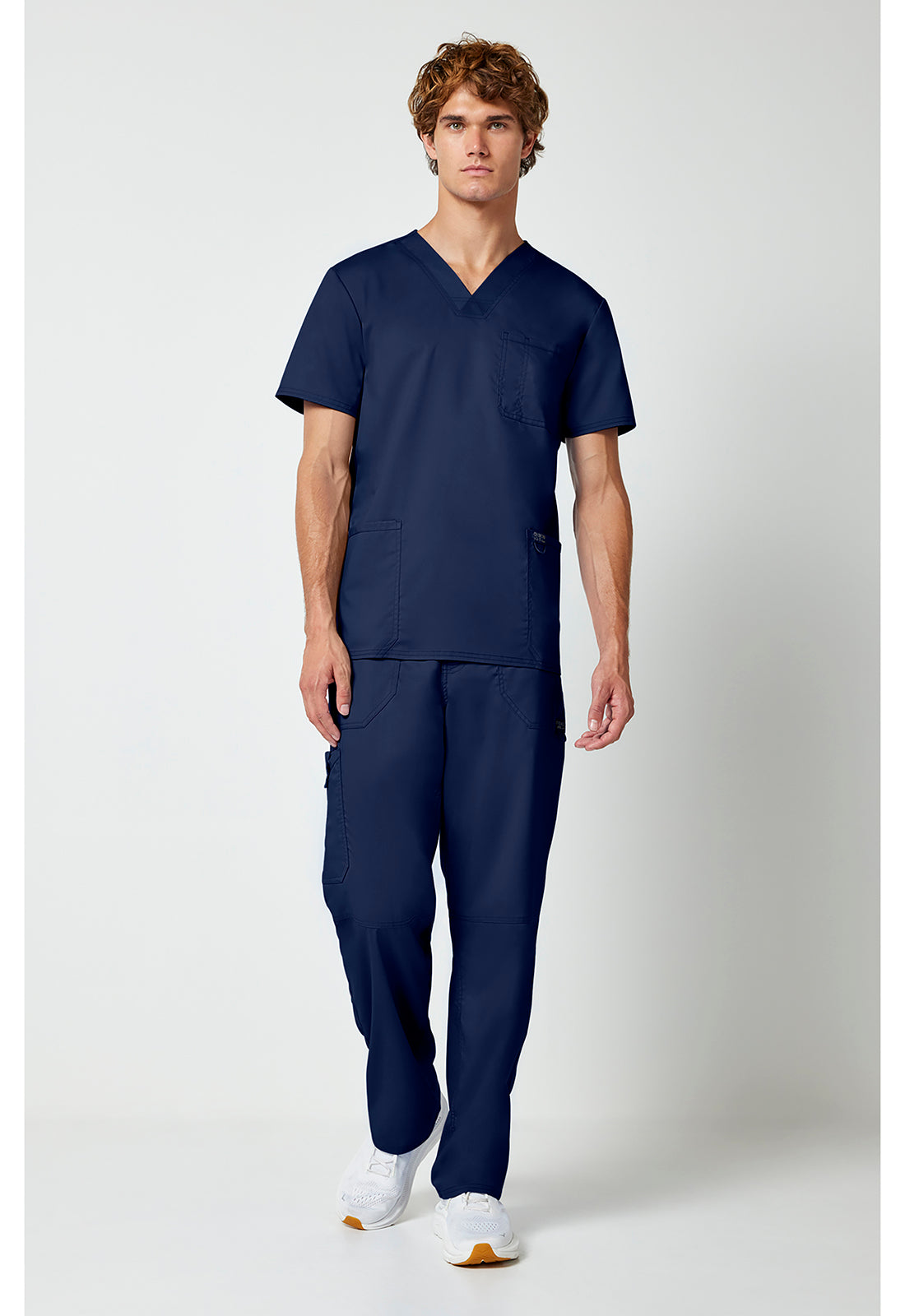 Cherokee Workwear Heren T-shirt met V-hals met moderne pasvorm en ID-lus WWE670