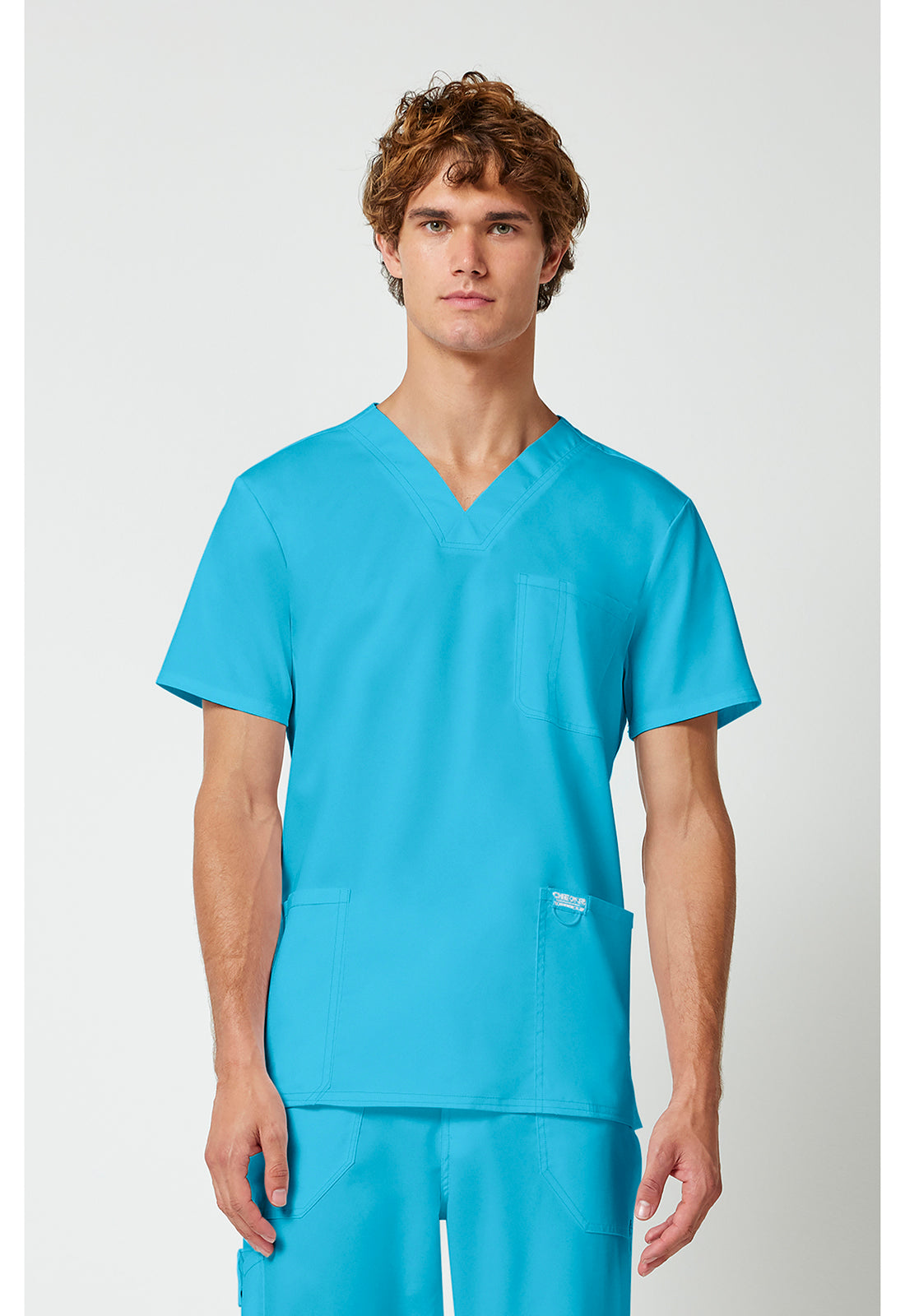 Cherokee Workwear Heren T-shirt met V-hals met moderne pasvorm en ID-lus WWE670