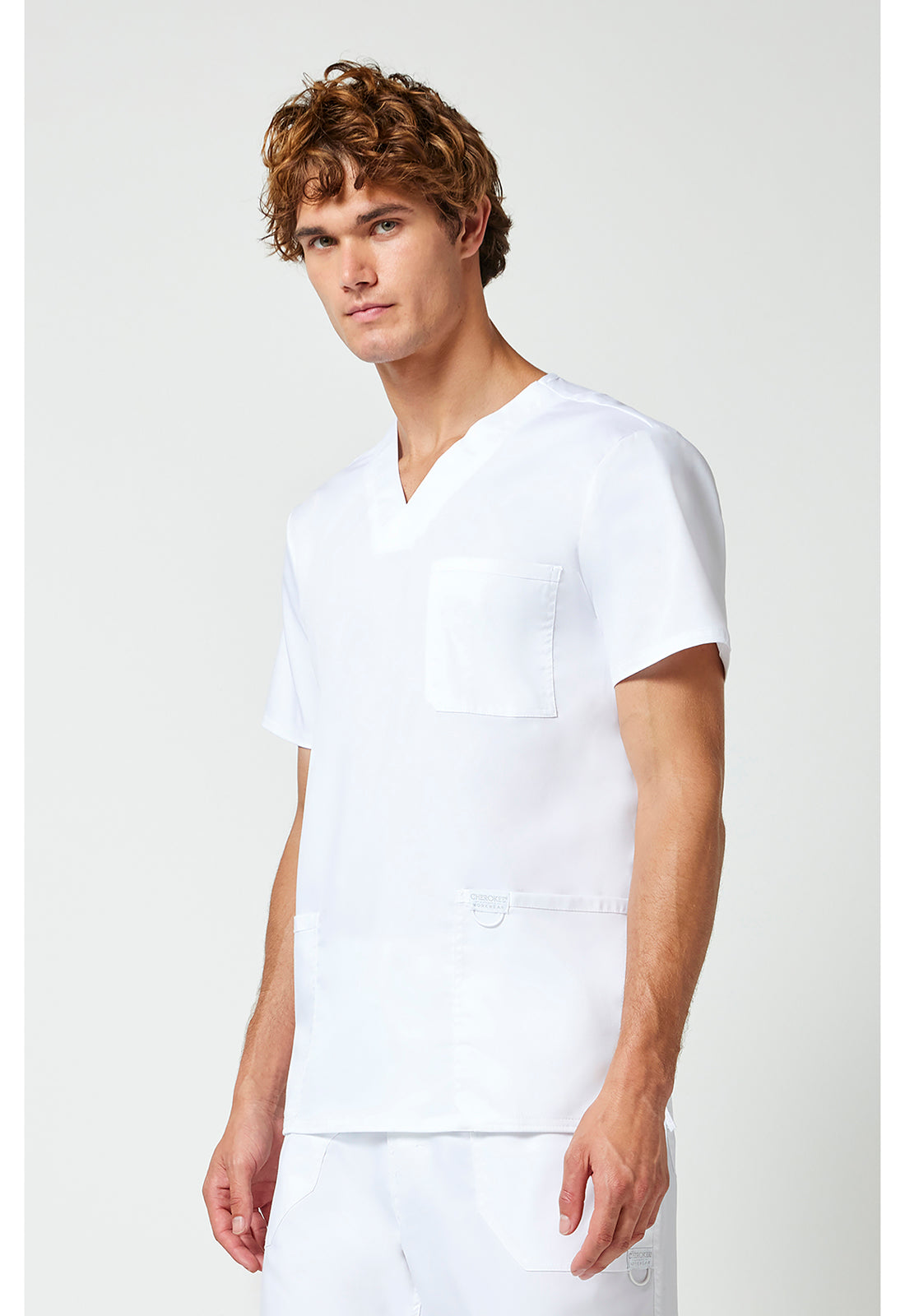 Cherokee Workwear Heren T-shirt met V-hals met moderne pasvorm en ID-lus WWE670