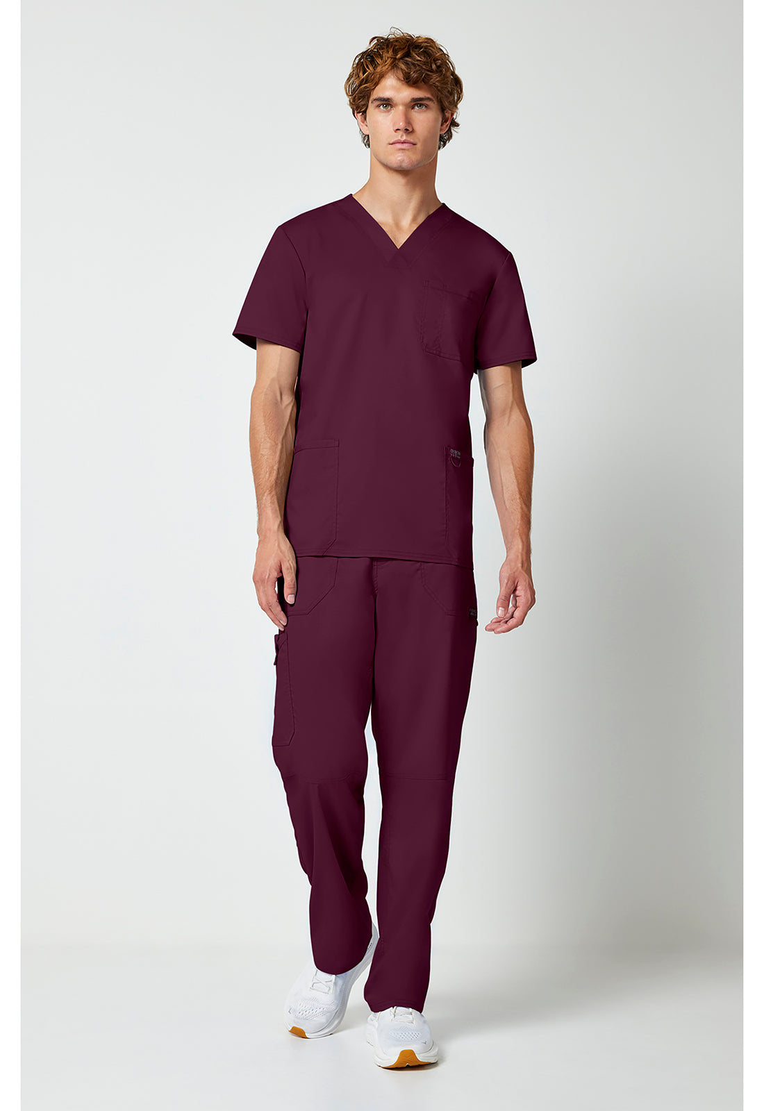 Cherokee Workwear Heren T-shirt met V-hals met moderne pasvorm en ID-lus WWE670