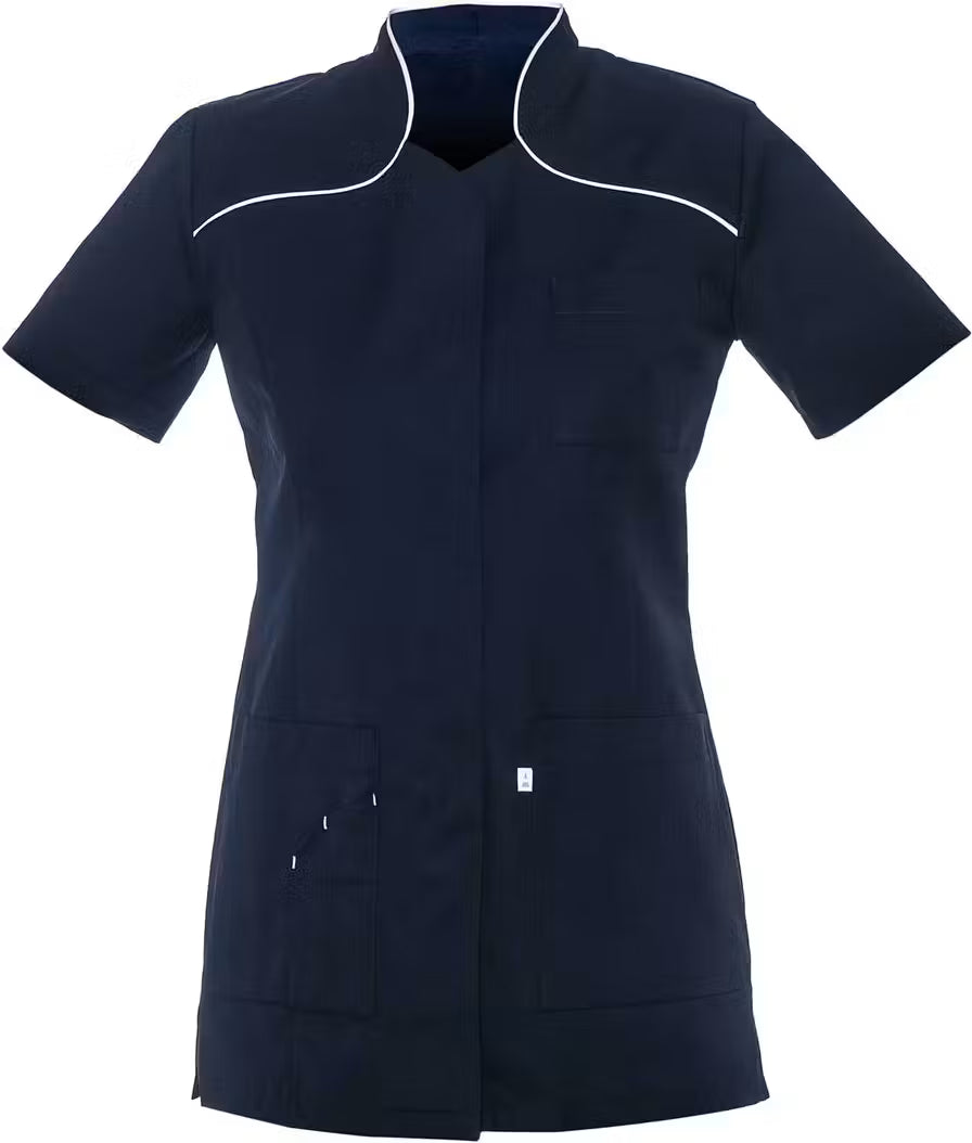 Alsico Dames Zorgtuniek Mentha Zwart met Witte Accenten